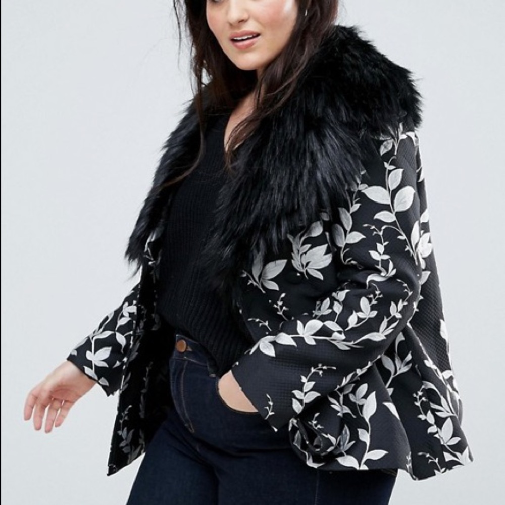 Dolly & Delicious Embroidered Biker Jacket size 16